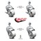 Service Caster 3 Inch Semi Steel Wheel Swivel 12mm Threaded Stem Caster Brake SCC, 2PK SCC-TS20S314-SSS-M1215-2-TLB-2 - alternate 3